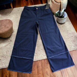 NWT FRYE (2) Wide leg pants/denim in Night Fall Navy
